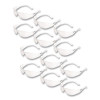 Checklite Safety Glasses, Frameless, Clear Single Hard Coat Scratch-Resistant Lens, 12/Box