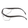 Klondike Magnifier Safety Glasses, 1.5+ Diopter, Black Half Frame, Clear Dual Lens
