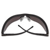 Klondike Safety Glasses, Matte Black Half Frame, Gray Dual Lens, 12/Box