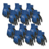 Ultra Tech Tactile Dexterity Work Gloves, En388: 4131, Small, Blue/Black, 12 Pairs