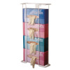 Wire Wall-Mount Glove Box Holder, 4-Box, Horizontal, Stainless Steel, White, 11 x 4 x 22