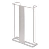 Wire Wall-Mount Glove Box Holder, 4-Box, Horizontal, Stainless Steel, White, 11 x 4 x 22