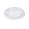 Straw-Slot Cold Cup Lids, Fits 9 Oz To 20 Oz Cold Cups, Plastic, Clear, 100/Pack