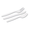 Combo Pack, Tray With White Plastic Utensils, Heavyweight, Fork/Knife/Spoon, 168/Pack, 6 Packs/Carton