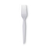Plastic Cutlery, Heavyweight Fork, White, 100/Box, 10 Boxes/Carton