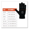 Proflex 812 Standard Utility Gloves, Small, Black, Pair