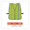 Glowear 8020Hl Safety Vest, Polyester Mesh, Hook Closure, One Size Fit All, Lime