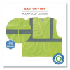 Glowear 8205Hl Type R Class 2 Super Econo Mesh Safety Vest, Polyester, Large To X-Large, Lime