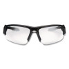 Skullerz Dagr Safety Glasses, Black Half Frame, Clear Single Lens
