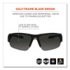 Skullerz Dagr Safety Glasses, Black Half Frame, Smoke Single Lens