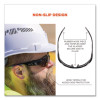 Skullerz Dagr Safety Glasses, Black Half Frame, Smoke Single Lens