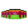 Half Caff Ground Coffee, 22.6 Oz Canister, 6/Carton