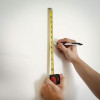 Extramark Power Tape, 0.63" x 12 Ft, Steel, Yellow/Black