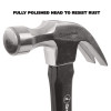 16 Oz Claw Hammer With High-Visibility Orange Fiberglass Handle