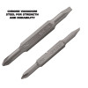 4 In-1 Screwdriver W/Interchangeable Phillips/Standard Bits, Assorted Colors