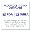 Foodservice Surface Sanitizer, Fragrance-Free, 1 Gal Bottle, 4/Carton