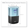 Es6 Soap Touch-Free Dispenser, 1,200 Ml, 5.25 X 8.8 X 12.13, Graphite