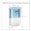 Es8 Soap Touch-Free Dispenser, 1,200 Ml, 5.25 X 8.8 X 12.13, White