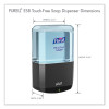 Es8 Soap Touch-Free Dispenser, 1,200 Ml, 5.25 X 8.8 X 12.13, Graphite