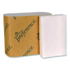 Preference Singlefold Interfolded Bath Tissue, Septic Safe, 1-Ply, White, 400 Sheets/Pack, 60 Packs/Carton
