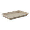 Strongholder Molded Fiber Food Trays, 1-Compartment, 9 x 12 x 1, Beige, Paper, 250/Carton