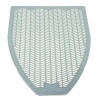 Disposable Urinal Floor Mat, Shield-Shaped, Orchard Zing Scent, Gray Non-Slip Perforated Surface, 17.5" x 20.38", 6/Carton