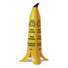 Banana Wet Floor Cones, 14.25 X 14.25 X 36.75, Yellow/Brown/Black