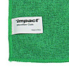 Lightweight Microfiber Cloths, 16 X 16, Green, 240/Carton