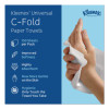 C-Fold Paper Towels, 1 Ply, 10.13 x 13.15, White, 150/Pack, 16 Packs/Carton