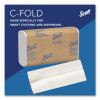 Essential C-Fold Towels For Business, Absorbency Pockets, 1-Ply, 10.13 x 13.15, White, 200/Pack, 12 Packs/Carton