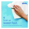 Hand Towels, Pop-Up Box, Cloth, 1-Ply, 9 x 10.5, Unscented, White, 120/Box