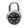 Combination Lock, Stainless Steel, 1.87" Wide, Silver/Black, 2/Pack
