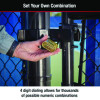 Resettable Combination Padlock, 2" Wide, Brass