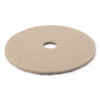 Ultra High-Speed Natural Blend Floor Burnishing Pads 3500, 20" Diameter, Tan, 5/Carton