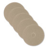 Ultra High-Speed Natural Blend Floor Burnishing Pads 3500, 20" Diameter, Tan, 5/Carton