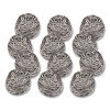 Stainless Steel Scrubber, Silver, 12/Carton