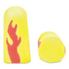 E-A-Rsoft Blasts Earplugs, Cordless, Foam, Yellow Neon/Red Flame, 200 Pairs/Box
