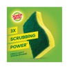 Heavy-Duty Scrub Sponge, 4.5 X 2.7, 0.6" Thick, Yellow/Green, 6/Pack