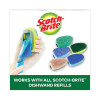 Soap-Dispensing Dishwand, 2.5 X 9.5, Yellow/Green