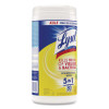 Disinfecting Wipes, 1-Ply, 7 x 7.25, Lemon And Lime Blossom, White, 80 Wipes/Canister