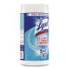 Disinfecting Wipes, 1-Ply, 7 x 7.25, Crisp Linen, White, 80 Wipes/Canister, 6 Canisters/Carton