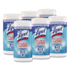 Disinfecting Wipes, 1-Ply, 7 x 7.25, Crisp Linen, White, 80 Wipes/Canister, 6 Canisters/Carton