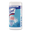 Disinfecting Wipes, 1-Ply, 7 x 7.25, Crisp Linen, White, 80 Wipes/Canister, 6 Canisters/Carton