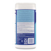 Disinfecting Wipes, 1-Ply, 7 x 7.25, Crisp Linen, White, 80 Wipes/Canister, 6 Canisters/Carton
