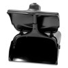 Lobby Pro Upright Dustpan, With Cover, 12.5 x 37, Plastic/Metal, Black