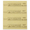 Over-The-Spill Pad, Caution Wet Floor, 16 Oz, 16.5 x 20, 22 Sheets/Pad