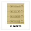 Over-The-Spill Pad Tablet, 12 Oz, 14 x 16.5, 25/Pack