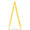 Multilingual "Caution" Floor Sign, 11 x 12 x 25, Yellow