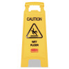 "Caution Wet Floor" Sign, 11 x 12 x 25, Yellow