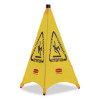 Multilingual Pop-Up Wet Floor Safety Cone, 21 X 21 X 30, Yellow
